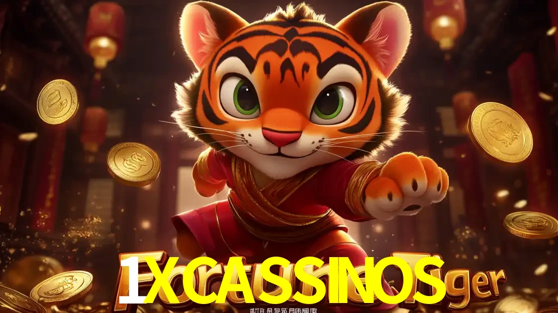 O carismático mascote do jogo de slot Fortune Tiger, um tigre fofo em pose de artes marciais, pronto para trazer sorte e multiplicadores de ganhos no cassino online 1XCASSINOS.