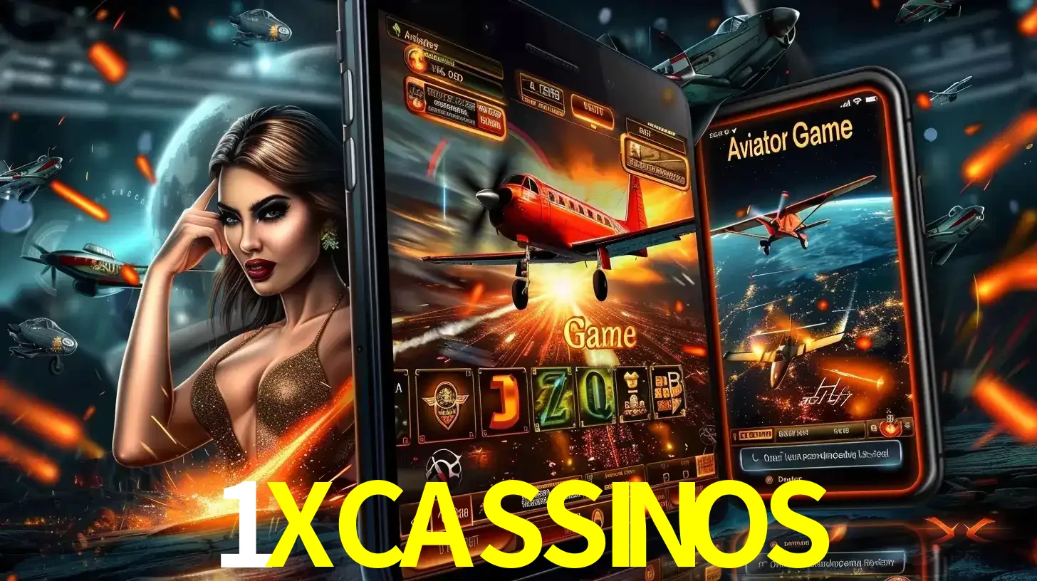 Mulher estilosa cercada por telas que exibem a jogabilidade do Aviator, capturando a intensidade e a estratégia deste popular crash game oferecido pelo 1XCASSINOS.